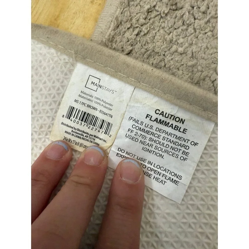 Mainstays set of 3 beige floor rugs